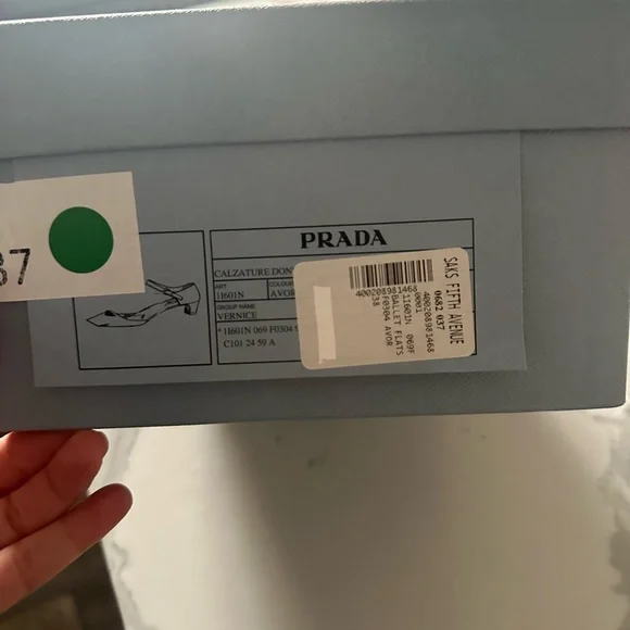 Prada leather pumps ballerinas ivory 38 - Picture 7 of 9